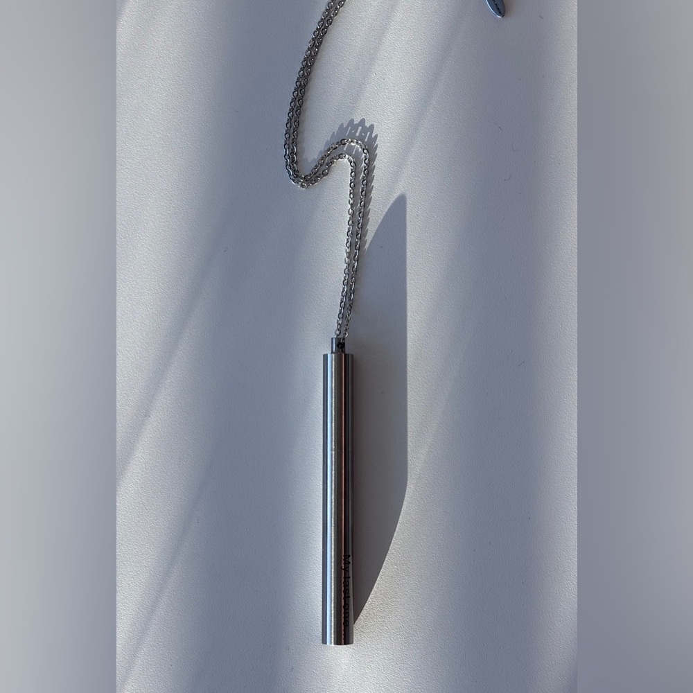 Cigarette Tube Pendant Necklace